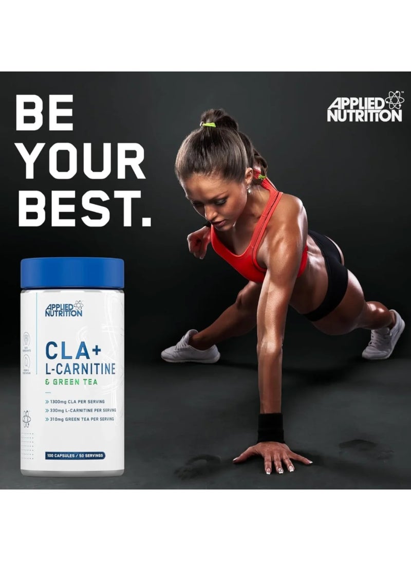 أبلايد نيوتريشن CLA وL-Carnitine والشاي الأخضر - 100 كبسولة هلامية لحرق الدهون وتعزيز الطاقة ودعم عملية التمثيل الغذائي - Image 5